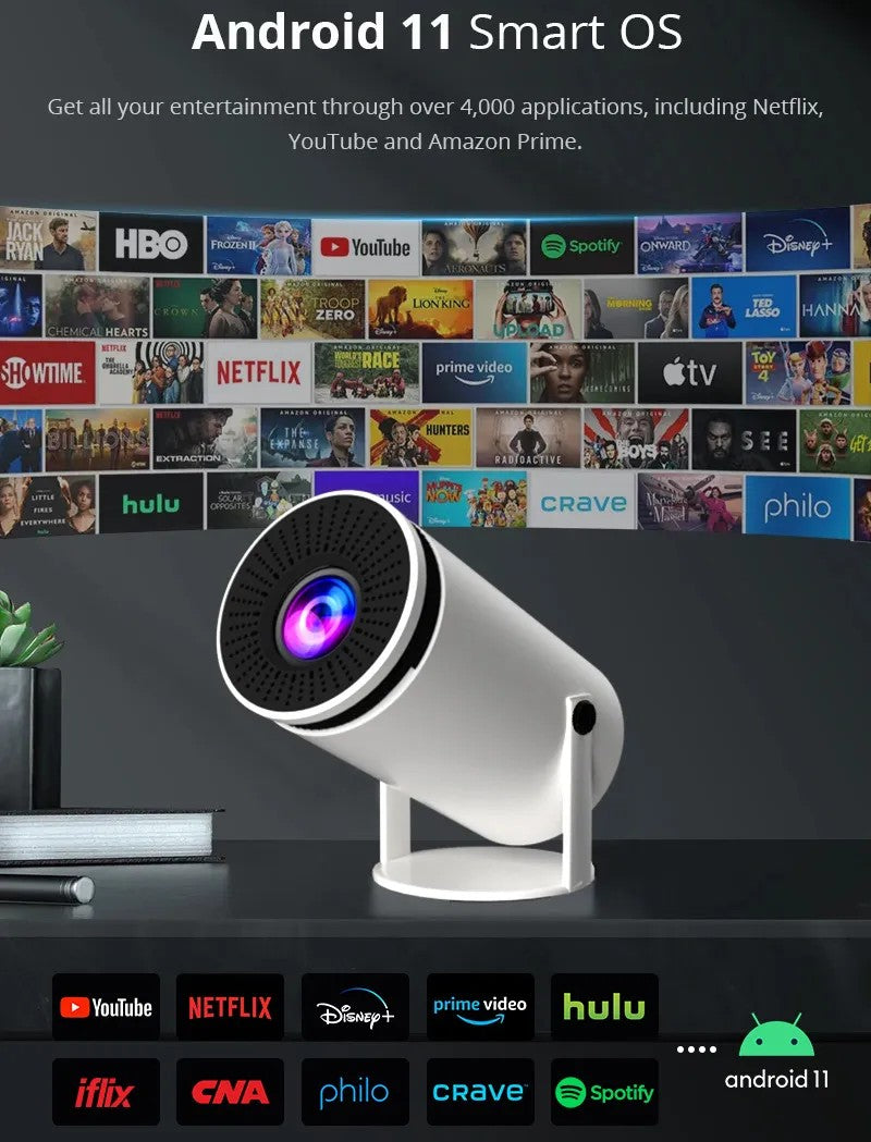 HY300 Smart HD Home Projector